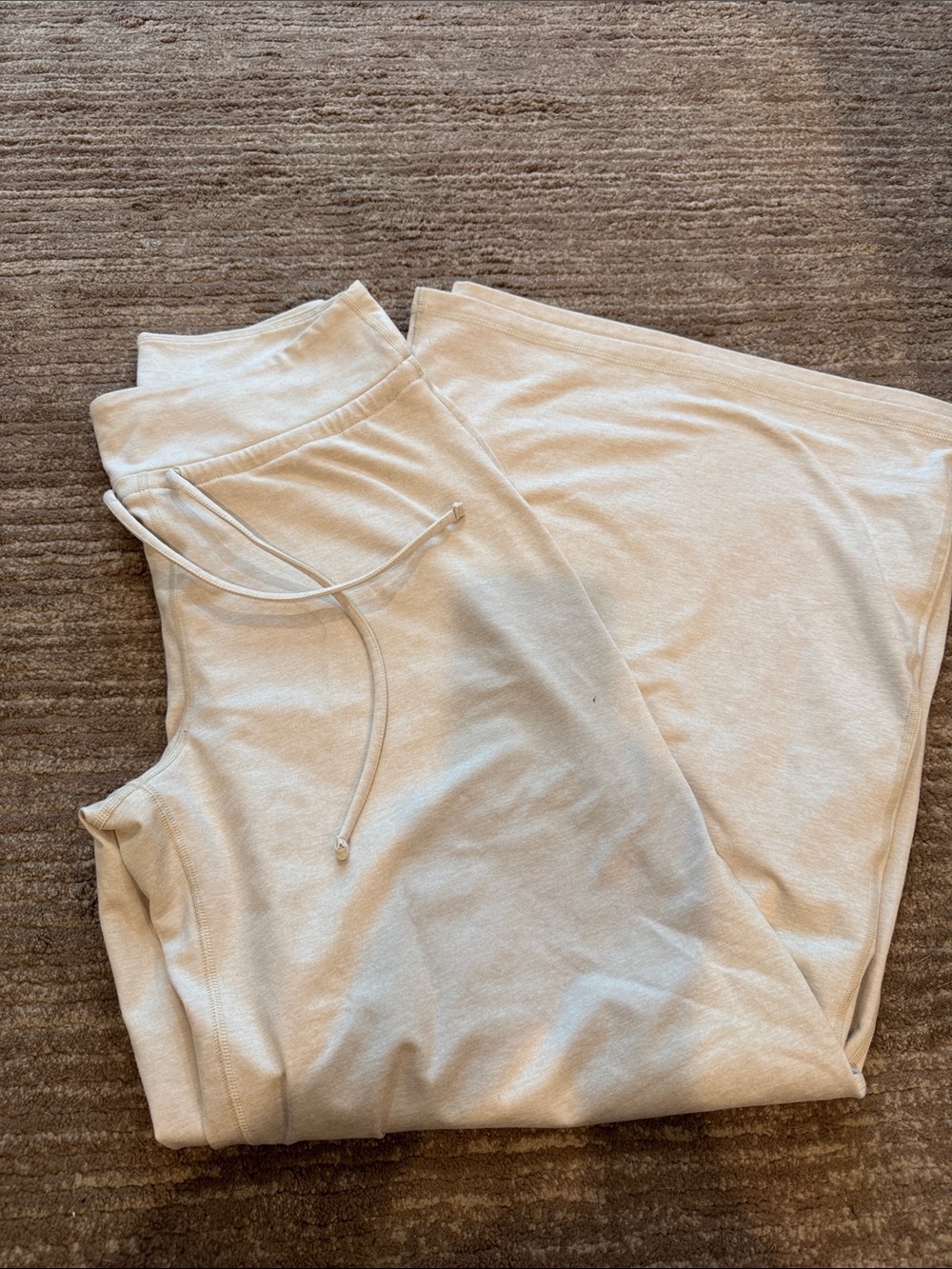 Old Navy Cream Wide-Leg Sweatpants